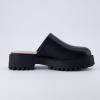 imageCUSHIONAIRE Womens Bolt Slip on Lug Mule Memory Foam Wide Widths AvailableBlack