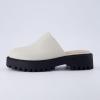 imageCUSHIONAIRE Womens Bolt Slip on Lug Mule Memory Foam Wide Widths AvailableCream