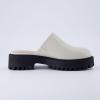 imageCUSHIONAIRE Womens Bolt Slip on Lug Mule Memory Foam Wide Widths AvailableCream