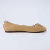 imageCUSHIONAIRE Womens Como Bow Flat with Memory Foam and Wide Widths AvailableBeige