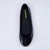 imageCUSHIONAIRE Womens Como Bow Flat with Memory Foam and Wide Widths AvailableBlack Patent