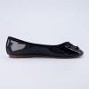 imageCUSHIONAIRE Womens Como Bow Flat with Memory Foam and Wide Widths AvailableBlack Patent