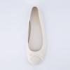 imageCUSHIONAIRE Womens Como Bow Flat with Memory Foam and Wide Widths AvailableEggshell