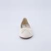 imageCUSHIONAIRE Womens Como Bow Flat with Memory Foam and Wide Widths AvailableEggshell