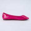 imageCUSHIONAIRE Womens Como Bow Flat with Memory Foam and Wide Widths AvailableFuchsia Patent