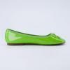 imageCUSHIONAIRE Womens Como Bow Flat with Memory Foam and Wide Widths AvailableLime Patent