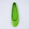 imageCUSHIONAIRE Womens Como Bow Flat with Memory Foam and Wide Widths AvailableLime Patent