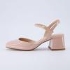 imageCUSHIONAIRE Womens Dancer Round Toe Block Heel Dress Shoe Memory Foam Wide Widths AvailableBlush Patent