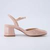 imageCUSHIONAIRE Womens Dancer Round Toe Block Heel Dress Shoe Memory Foam Wide Widths AvailableBlush Patent
