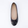 imageCUSHIONAIRE Womens Dove Bling Bow Flat with Memory Foam Wide Widths AvailableBlack Smooth