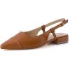 imageCUSHIONAIRE Womens Forever Pointed Toe Sling Back Dress Shoe Memory Foam Wide Widths Available Cream SmoothTan Smooth