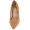 imageCUSHIONAIRE Womens Halsey Dress Pump with Comfort Wide Widths AvailableCamel Suede