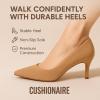 imageCUSHIONAIRE Womens Halsey Dress Pump with Comfort Wide Widths AvailableCamel Suede