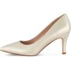 imageCUSHIONAIRE Womens Halsey Dress Pump with Comfort Wide Widths AvailableChampagne