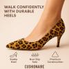 imageCUSHIONAIRE Womens Halsey Dress Pump with Comfort Wide Widths AvailableLeopard