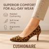 imageCUSHIONAIRE Womens Halsey Dress Pump with Comfort Wide Widths AvailableLeopard