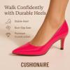 imageCUSHIONAIRE Womens Halsey Dress Pump with Comfort Wide Widths AvailableRed Patent