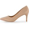 imageCUSHIONAIRE Womens Preston Dress Pump Memory Foam Wide Widths AvailableNude Patent