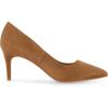 imageCUSHIONAIRE Womens Preston Dress Pump Memory Foam Wide Widths AvailableTan Suede
