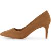 imageCUSHIONAIRE Womens Preston Dress Pump Memory Foam Wide Widths AvailableTan Suede