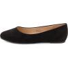imageCUSHIONAIRE Womens Skipper Flat with Memory Foam Wide Widths AvailableBlack Vegan Suede