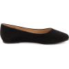 imageCUSHIONAIRE Womens Skipper Flat with Memory Foam Wide Widths AvailableBlack Vegan Suede