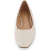imageCUSHIONAIRE Womens Skipper Flat with Memory Foam Wide Widths AvailableIvory