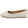 imageCUSHIONAIRE Womens Skipper Flat with Memory Foam Wide Widths AvailableIvory