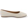 imageCUSHIONAIRE Womens Skipper Flat with Memory Foam Wide Widths AvailableIvory