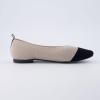 imageCUSHIONAIRE Womens Splendor Knit Flat with Memory Foam Wide Widths AvailableBeigeBlack Knit