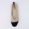 imageCUSHIONAIRE Womens Splendor Knit Flat with Memory Foam Wide Widths AvailableBeigeBlack Knit