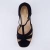 imageCUSHIONAIRE Womens Tizzy Mary Jane Platform Heels Memory Foam Wide Widths AvailableBlack Microsuede