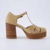 imageCUSHIONAIRE Womens Tizzy Mary Jane Platform Heels Memory Foam Wide Widths AvailableSand Nubuck