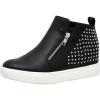 imageCUSHIONAIRE Womens Hollywood Studded Hidden Wedge Sneaker Memory FoamBlack
