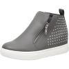 imageCUSHIONAIRE Womens Hollywood Studded Hidden Wedge Sneaker Memory FoamGrey