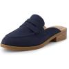 imageCUSHIONAIRE Womens Prescott Slip On Mule Memory Foam Wide Widths AvailableNavy