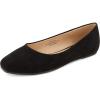 imageCUSHIONAIRE Womens Skipper Flat with Memory Foam Wide Widths AvailableBlack Vegan Suede