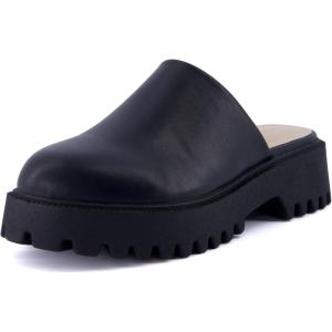 imageCUSHIONAIRE Womens Bolt Slip on Lug Mule Memory Foam Wide Widths AvailableBlack