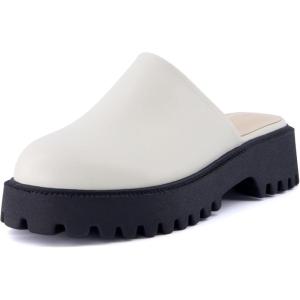 imageCUSHIONAIRE Womens Bolt Slip on Lug Mule Memory Foam Wide Widths AvailableCream