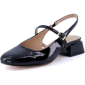 imageCUSHIONAIRE Womens Gogo Round Toe Mary Jane Dress Shoe Memory Foam Wide Widths AvailableBlack