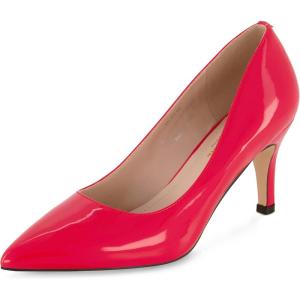 imageCUSHIONAIRE Womens Halsey Dress Pump with Comfort Wide Widths AvailableRed Patent