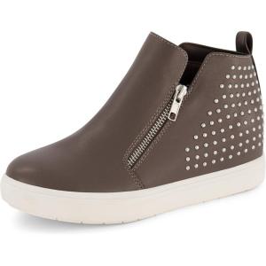 imageCUSHIONAIRE Womens Hollywood Studded Hidden Wedge Sneaker Memory FoamGraphite