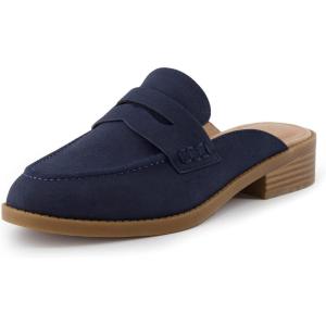 imageCUSHIONAIRE Womens Prescott Slip On Mule Memory Foam Wide Widths AvailableNavy