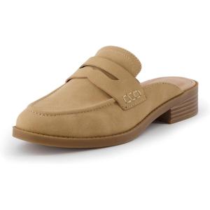 imageCUSHIONAIRE Womens Prescott Slip On Mule Memory Foam Wide Widths AvailableTan