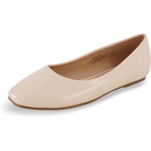 imageCUSHIONAIRE Womens Skipper Flat with Memory Foam Wide Widths AvailableBone Patent