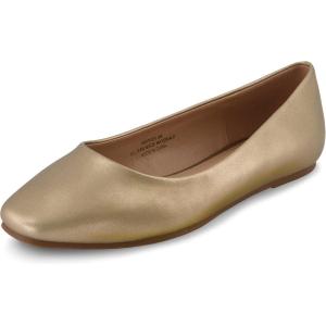 imageCUSHIONAIRE Womens Skipper Flat with Memory Foam Wide Widths AvailableGold