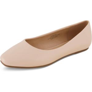 imageCUSHIONAIRE Womens Skipper Flat with Memory Foam Wide Widths AvailableNude