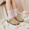 imageCUSHIONAIRE Kids Hana Cork footbed clog with Genuine Leather upper Faux Fur lining and Comfort