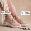 imageCUSHIONAIRE Womens Blaze Stretch Knit Slip on lace Sneaker Memory Foam amp LiteSole TechnologyBlush