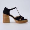imageCUSHIONAIRE Womens Delano Mary Jane Platform Heels Memory Foam Wide Widths AvailableBlack Microsuede